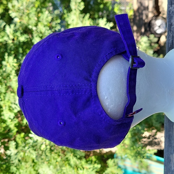 Deep purple Clemson baseball cap w embroidered orange paw - Picture 5 of 14